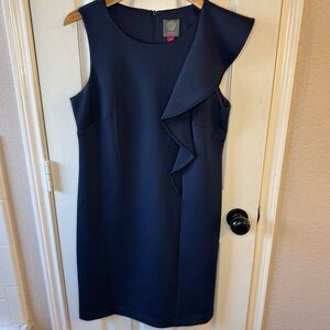 Vince Camuto Midnight Blue Asymmetrical Dress